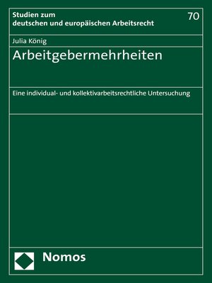 cover image of Arbeitgebermehrheiten